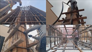 Müstakil / İnşaat Ustalarından Detaylı Kolon İşçiliği Böyle Yapılıyor!