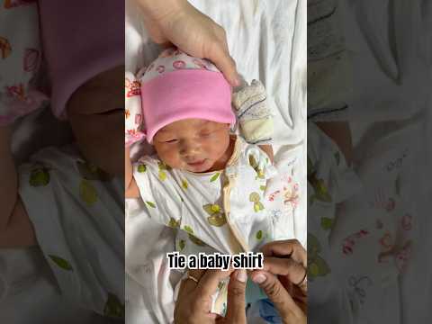 Tie a baby shirt #shorts