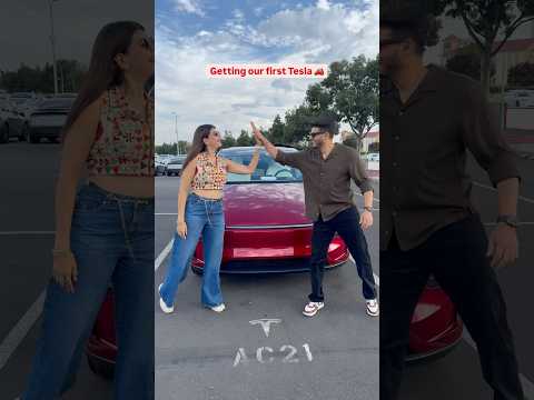 Futuristic😍💫 #newcar #tesla #modely #husbandwife #technology #electriccar #foryou #fullselfdriving