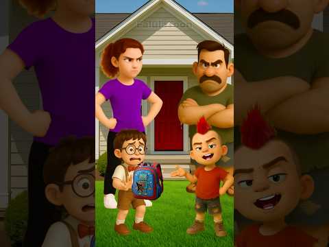 Naughty student ruined max’s bag #cartoon #animation #family #english