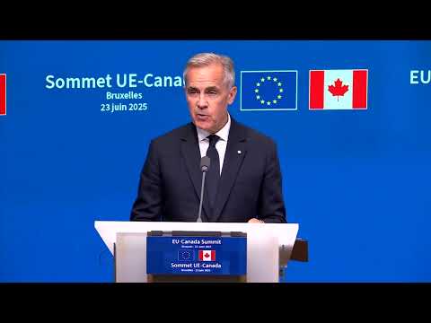YouTube video thumbnail: EU and Canada Announce new Security and Defense Pact 