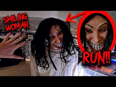SMILING WOMAN VS PARKOUR IN REAL LIFE (HORROR CHASE)