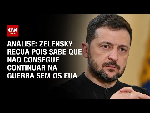 ​Análise: Zelensky recua pois sabe que não consegue continuar na guerra sem os EUA | CNN 360°