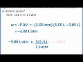Pressure-Volume Work and Energy Conversion