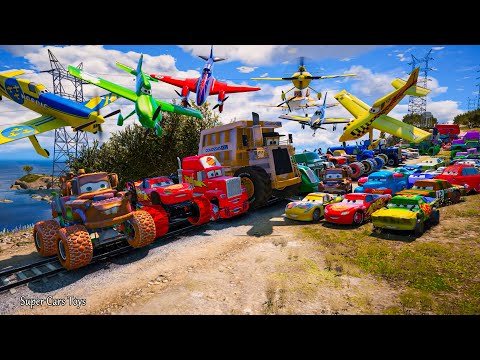 Cars McQueen Monster Truck | Lightning McQueen Mater Mack Hauler 8x8 Disney Pixar Cars 3 Racing Toys