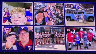 Texas Rangers Globe Life of the Party 4/4/26 #jumbotron 