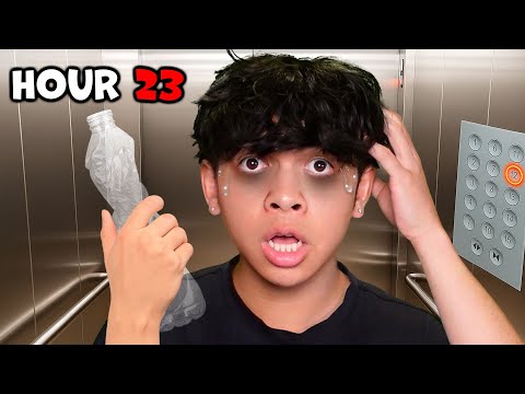 Surviving 24 HOURS in a Roblox Elevator..