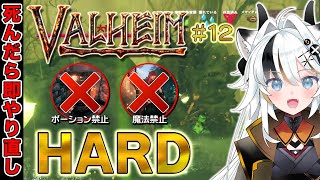【Valheim】第12回：難易度HARDでシんだら即リセット！沼のボスを倒すのだ【とよぴ～】