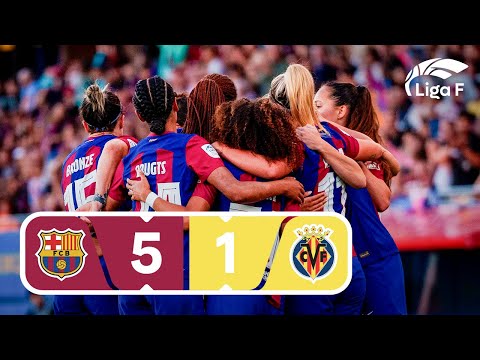 Resumen del FC Barcelona vs Villarreal CF | Jornada 23 | Liga F