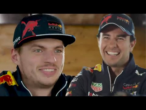 The Laughing Challenge With Max Verstappen and Sergio Perez