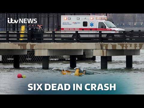 Six people dead after helicopter crashes in New York's Hudson River | ITV News