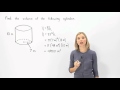 Calculating the Volume of a Cylinder