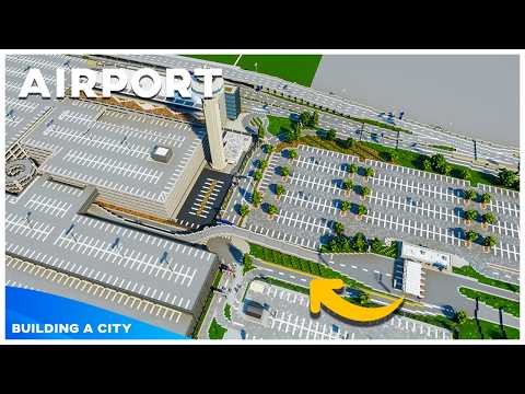 Parking & ATC - Airport - Building A City #177 [Minecraft Timelapse]