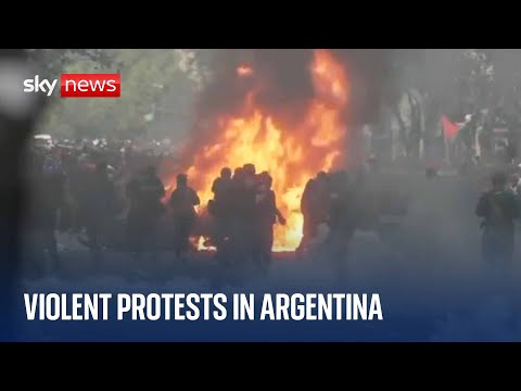 Protests in Argentina turn violent
