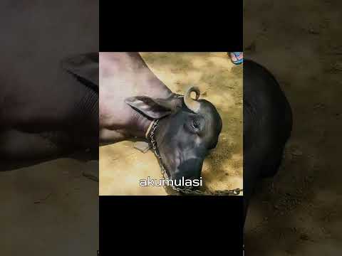 perut membengkak seperti balon, kerbau ini diselamatkan dari bahaya maut, #factanimals #faktaunik
