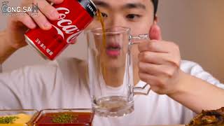 ASMR MUKBANG 불닭볶음면 & 수비드 치킨먹방! FIRE Noodle & FRIED CHICKEN EATING SOUND!