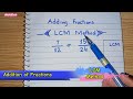 Adding Fractions Using LCM