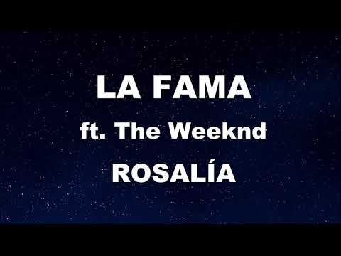 Karaoke♬ LA FAMA ft. The Weeknd – ROSALÍA 【No Guide Melody】 Instrumental