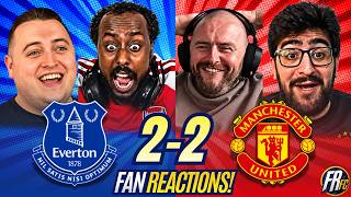 Rival Fans CHEERFUL 😄 Watching Everton 2-2 Man United | Premier League Rivals Reactions