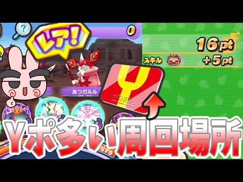 ぷにぷに『レアキャラ出現！いつもよりYポイントが多くもらえるオススメ周回場所！』Yo-kai Watch