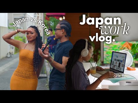 JAPAN WORK VLOG | PRODUCTIVE WEEKEND. Korea vs Japan