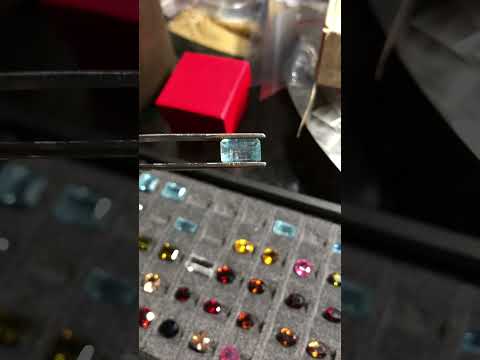 Viên đá Aquamarine tự nhiên 3.0 carats, xuất xứ Thanh Hoa - Viet Nam  #aquamarine  #gem  #gemstone