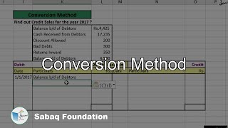 Conversion Method