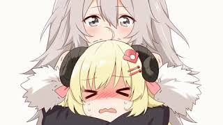 Botan vs Watame but the camera angle is different