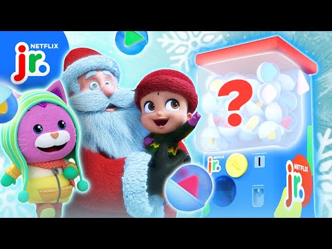 Toy Machine Surprise! Collect Holiday Prizes ❄️ The Creature Cases + Gabby's Dollhouse | Netflix Jr