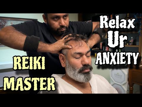 Anxiety Releif head massage by Indian Barber Reiki Master 💈Asmr relaxation for better sleep