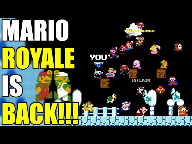 MARIO ROYALE IS BACK! Online Multiplayer Super Mario Bros. Racing