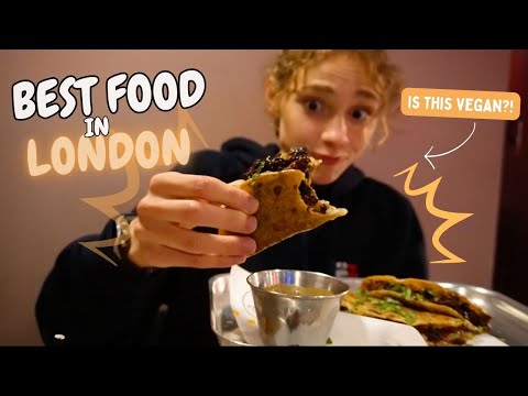 VEGAN LONDON FOOD TOUR 🍔🌮🍜 very delicious 48h