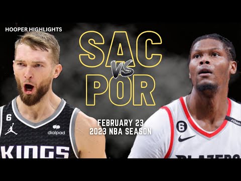 Sacramento Kings vs Portland Trail Blazers Full Game Highlights | Feb 23 | 2023 NBA Season video clip