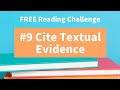 Citing Textual Evidence in Reading Comprehension