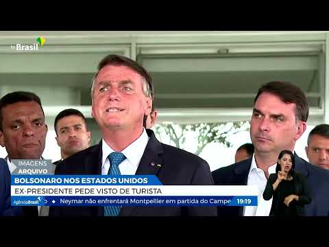 Ex-presidente Bolsonaro  pede visto de turista nos Estados Unidos