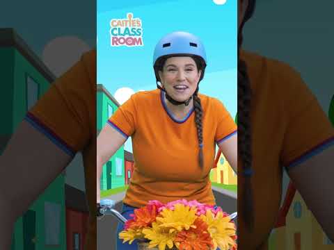 Pedal, pedal, pedal with Caitie! Pretend to ride your bike! 🚲 #caitiesclassroom #kidssongs #bicycle