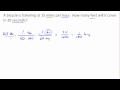 Dimensional Analysis and Unit Conversion