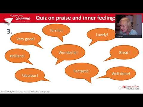 Wonderful! Really? The role of praise in teaching children [Advancing Learning Webinar]