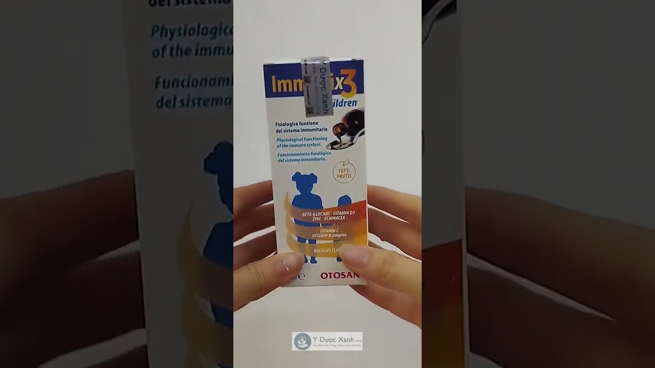  IMMUNIX3 CHILDREN,150 ml, Siro tăng cường sức đề kháng cho trẻ em của Ý