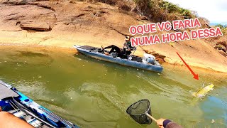 MEU CORAÇÃO QUASE PAROU OU VER ISSO NA MINHA FRENTE! Pescaria no rio doce 