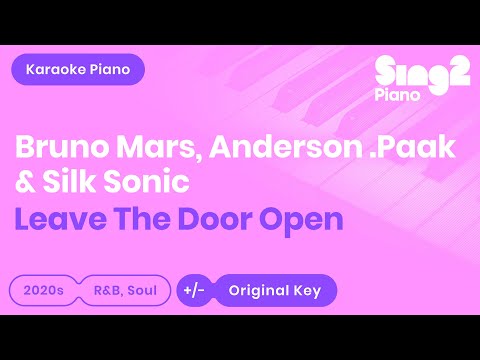 Bruno Mars, Anderson .Paak, Silk Sonic – Leave The Door Open (Karaoke Piano)