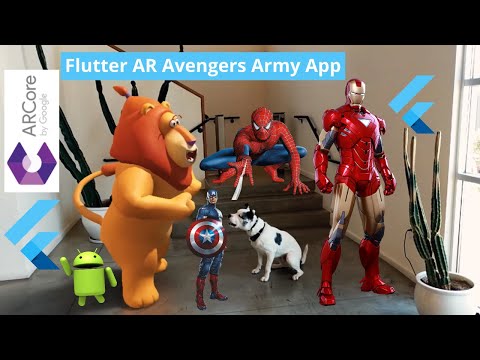 ARCore Flutter Tutorial 2021 – Develop your own Virtual Avengers Army Flutter Augmented Reality App