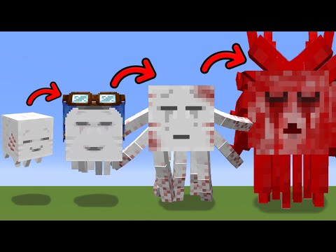 Ghast ALL PHASES in Minecraft
