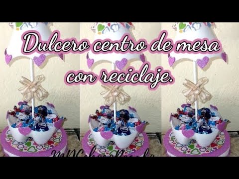 DIY Manualidades centro de mesa hecho con reciclaje ♻️