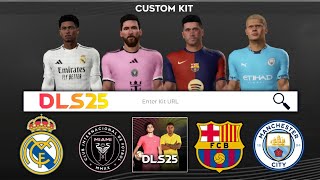 How to get any club & national Team Kits in DLS 25