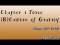 Center of Gravity Concepts
