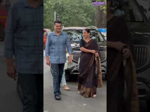 Vidya Balan with husband spotted in town