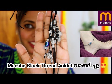 Meesho Black Thread Anklets || Anklet Haul ||Meesho Haul Malayalam || Sumis Tips & Talks