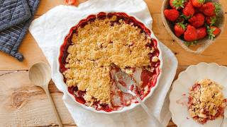 Recette Crumble fraise basilic