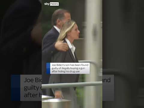 Hunter Biden leaves court after guilty verdict